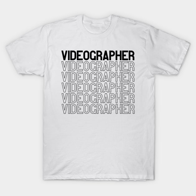 Videographer T-Shirt by Rainbow Kin Wear